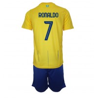 Niño Camiseta Cristiano Ronaldo #7 Amarillo 1ª Equipación 2023/24